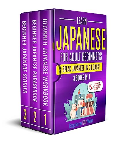 Learn Japanese for Adult Beginners: Speak Japanese In 30 Days! (3 Books in 1) on Kindle