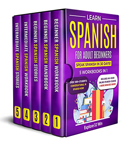 Learn Spanish for Adult Beginners (Books 1-5) on Kindle