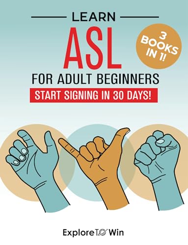 Learn ASL for Adult Beginners (3 Books in 1) on Kindle